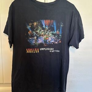 NIRVANA Black Unplugged Graphic Tee